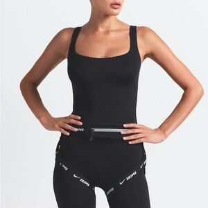 SKIMS NIKE SQUARE NECK TANK IN BLACK LIKE NEW